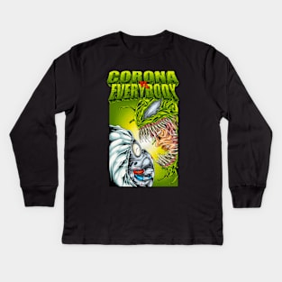 CORONA VS EVERYBODY Kids Long Sleeve T-Shirt